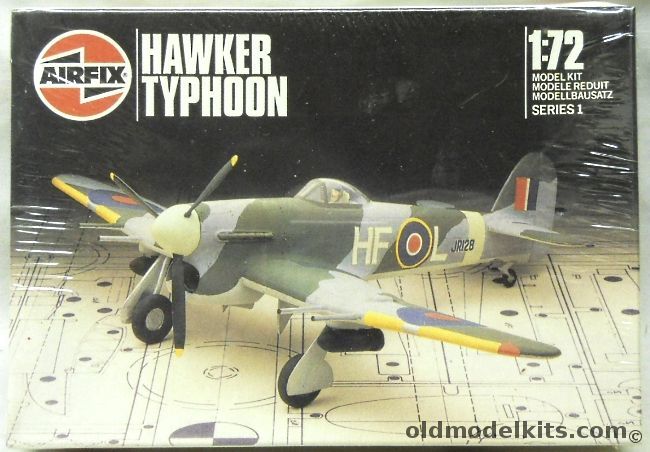Airfix 1/72 Hawker Typhoon IB - 183 Sqn RAF 1943, 01027 plastic model kit